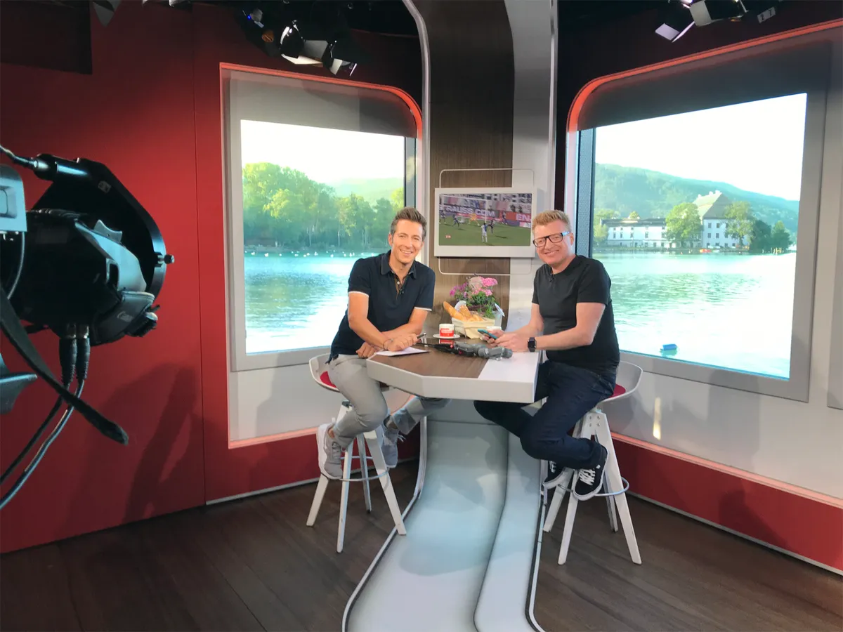Wolfgang Lehner im Gespräch mit dem Moderator im Studio von „Guten Morgen Österreich“, ORF 2